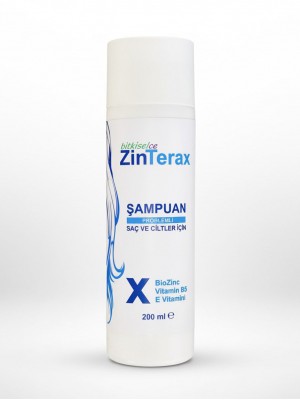 ZinTerax Şampuan Problemli Saç ve Ciltler için - Güçlü Formül - Biozinc, B5 ve E Vitaminli Bakım